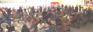 Part of crowds at Balladeers Homestead